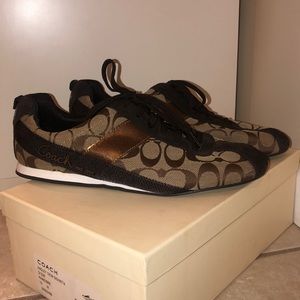 Coach Hadley Q1236 Khaki Bronze Casual Sneakers